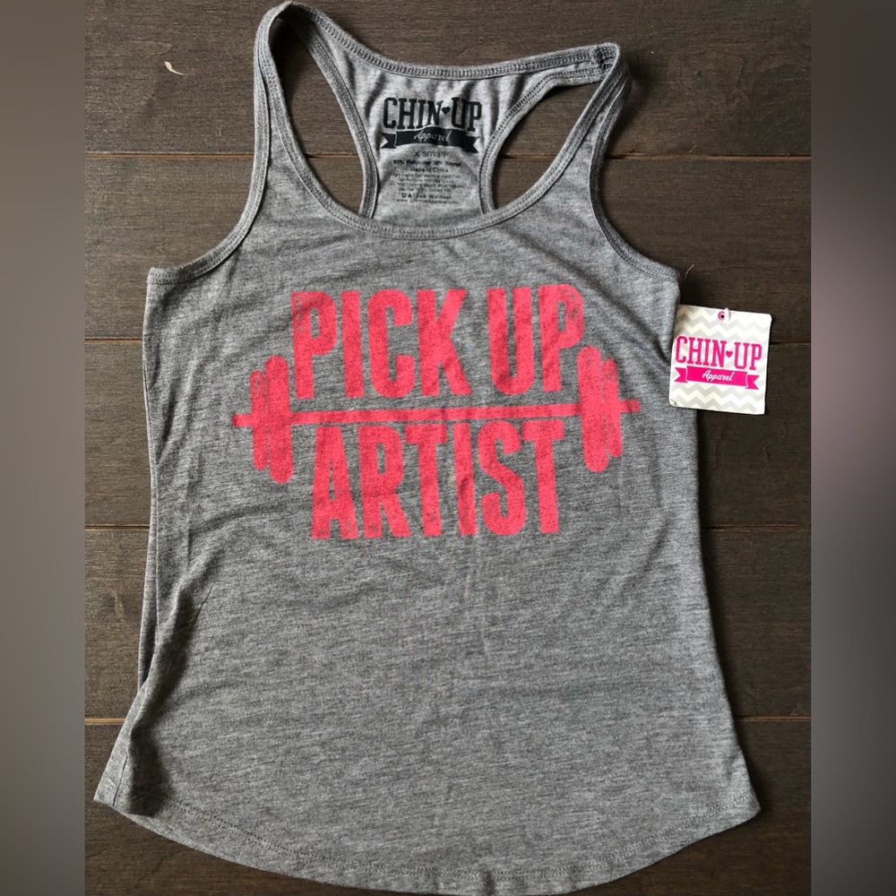 Chin up apparel tank top